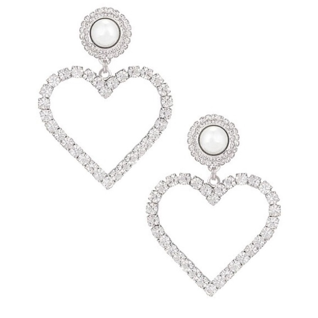 Rare! Alessandra Rich Heart Earrings